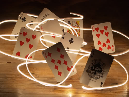 Dancing Poker Cards