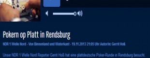 NDR Welle Nord beim Pokerverein Rendsburg